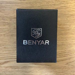 BENYAR Wrist Watch for Men; Silicone Strap Watch (blue/gold)